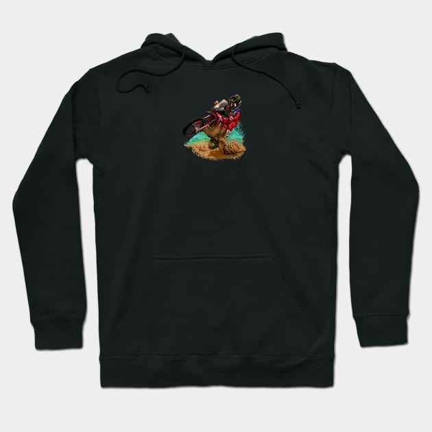 Rb cartoon Hoodie by Ricky Brabec